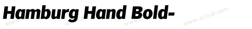 Hamburg Hand Bold字体转换